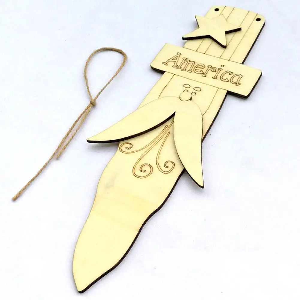 Деревянная подвесная декорация в виде Дня независимости украшение дяди Сэм для