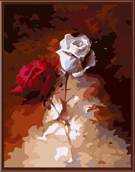 Бескаркасная картина на стене Акриловая по номерам DIY Рисование холсте искусство