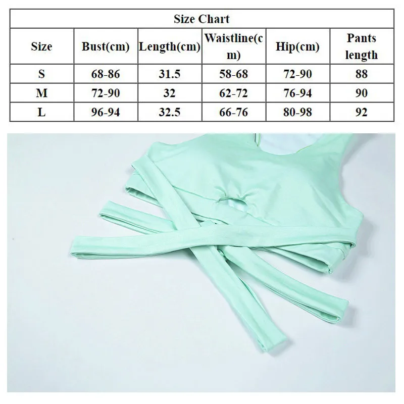 Весна 2020 женские комплекты для йоги сексуальный бандаж летний тренировочный