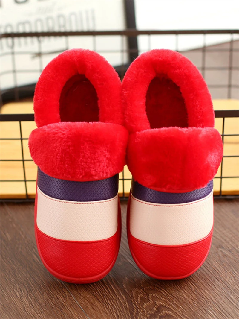 Домашние тапочки мужские зимние хлопковые мешочек с плоским дном теплой