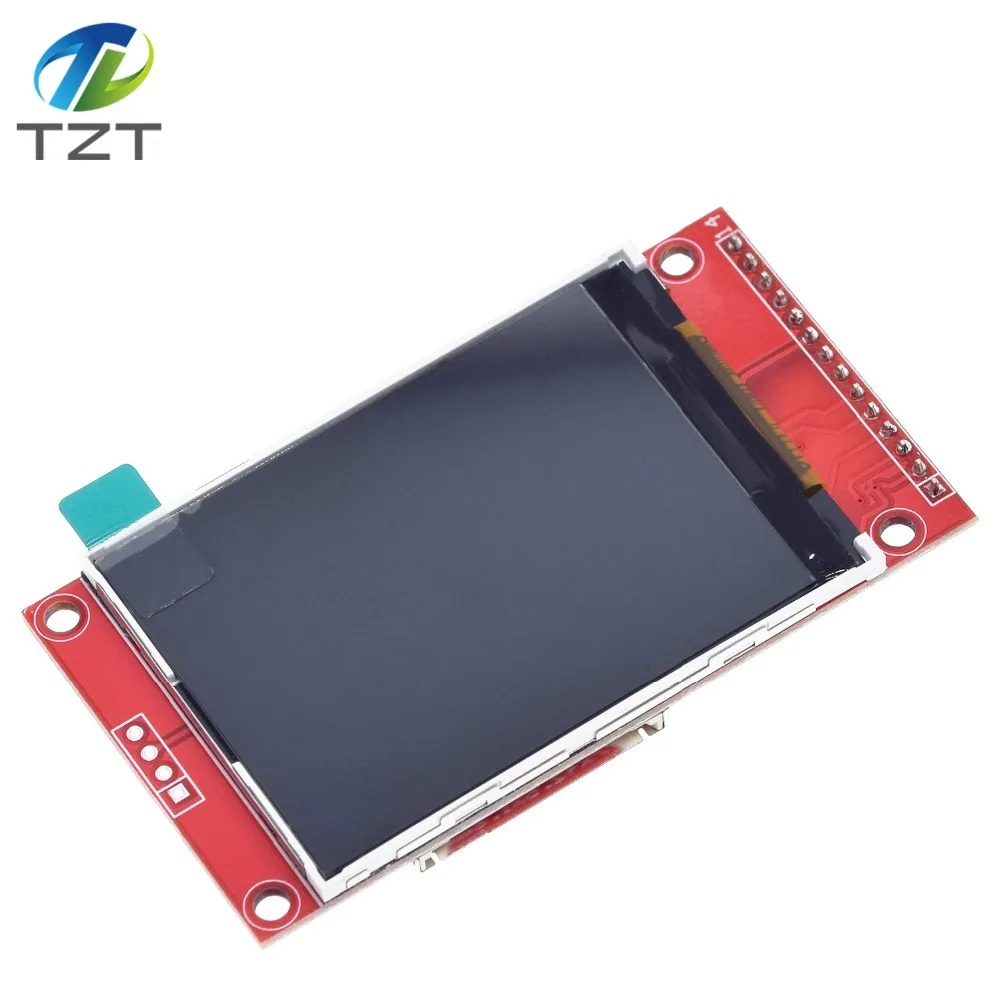 2," 240x320 SPI TFT lcd модуль последовательного порта+ 5 В/3,3 В адаптер PBC Micro SD ILI9341 Белый светодиодный с сенсорным/без сенсорного для Arduino