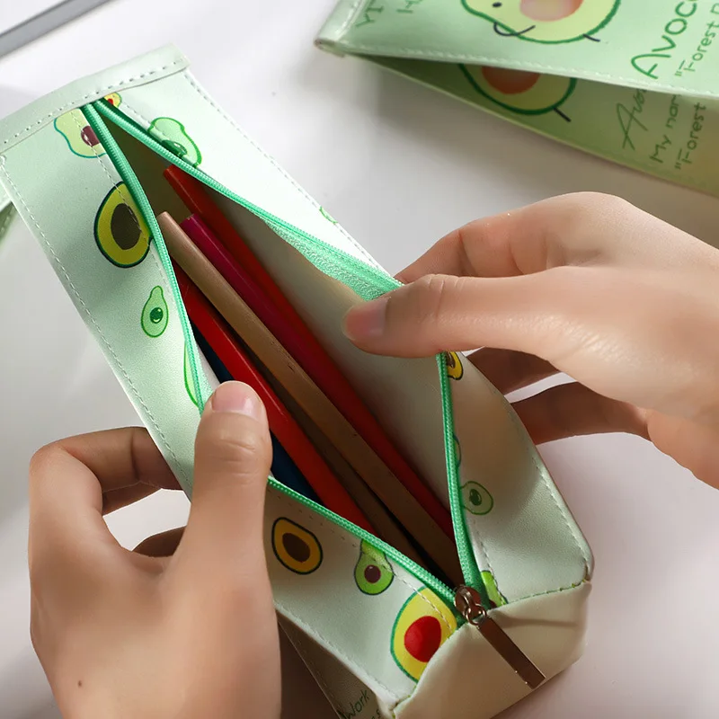 Милый мультяшный школьный Карандаш Чехол из искусственной кожи пенальти чехол