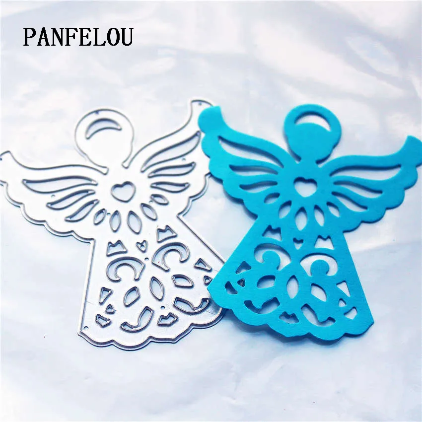 

PANFELOU Metal craft The goddess of wings paper die cutting dies for Scrapbooking/DIY Easter wedding Halloween cards