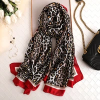 2020 winter scarf silk warm shawl leopard pashmina bufanda women bandana soft foulard female stoles head wrappint scarves new