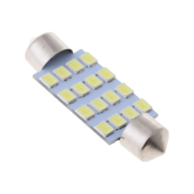 

New 41mm 16 LED 3528 SMD Car Interior White Dome Light Lamp Bulb