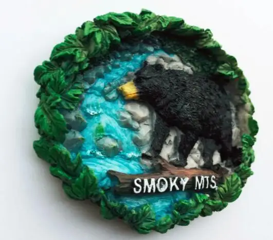 Магнитная наклейка на холодильник с изображением больших Дымчатых гор