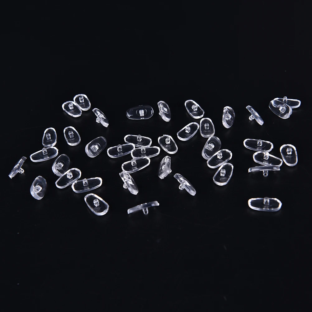 50 пар/компл. овальные силиконовые носоупоры для очков вставляемые кассеты