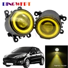 2X Автомобильные светодиодные лампы H11 Противотуманные фары + дневные ходовые огсветильник Angel Eye для Peugeot 207 2006-2012