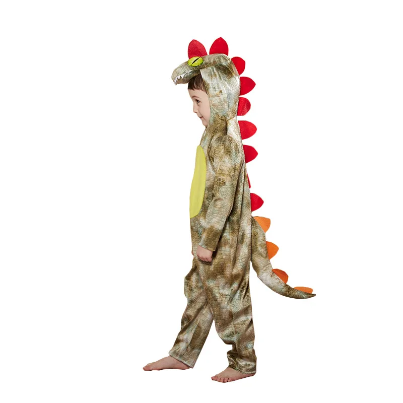 Новинка детские костюмы для косплея с мультяшными животными динозаврами детская