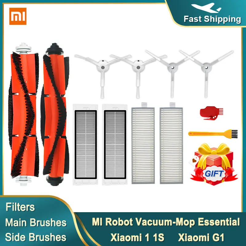 

HEPA Filter Side Brush Main Brush Mop Cloths for Xiaomi 1 1s G1 MI Robot Vacuum-Mop Essential accessories Cleaner spare parts