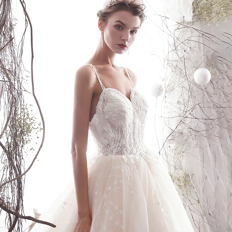 LDR05 Simple Wholesale Wedding Dresses Sweetheart Off The Shoulder Beading A-line Princess Bridal China Factory Mariage | Свадьбы и