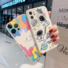 Чехол с космосом астронавтом для iPhone 13 Pro Max, чехол на iPhone 11 12 Mini XR X XS Max 7 8 Plus SE 2 6 6S, силиконовый чехол для iPhone11, чехол