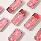 3 в 1, помада, румяна, многофункциональная палитра теней для век для лица, легкий матовый оттенок губ, натуральный блеск для губ