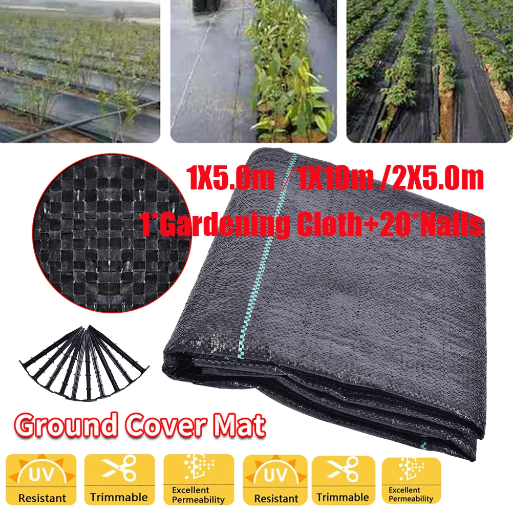 

1 комплект сорняков ткань сад наземного покрова коврик сельскохозяйственные травы водонепроницаемой тканью