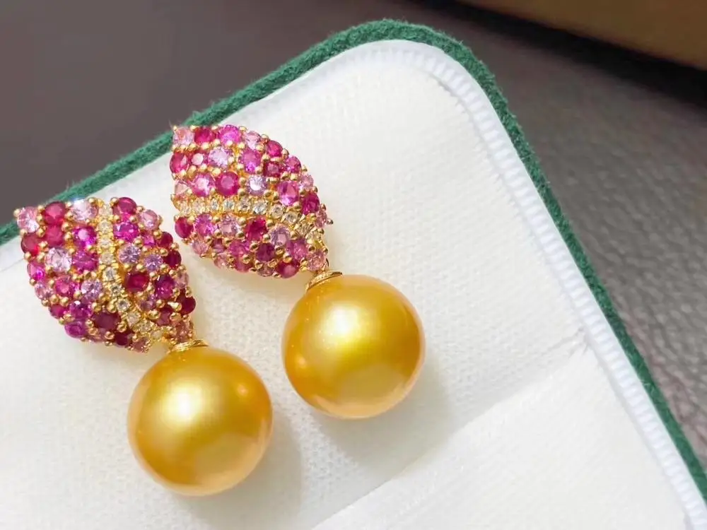 Женские жемчужные серьги D526 изящные висячие из стерлингового серебра 925 пробы 10-11