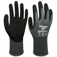 wonder grip gloves en388 flexible work oil proof nitrile nylon gloves smlxl