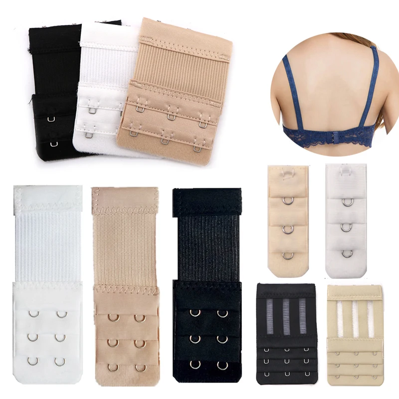 3 шт. нейлоновый удлинитель для бюстгальтера сменный крючки с пряжкой женские