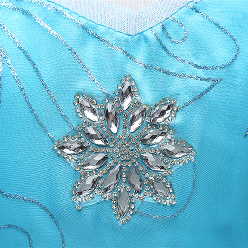 2021 платья для девочек платье Эльзы принцессы косплея по мотивам фильма вечерние