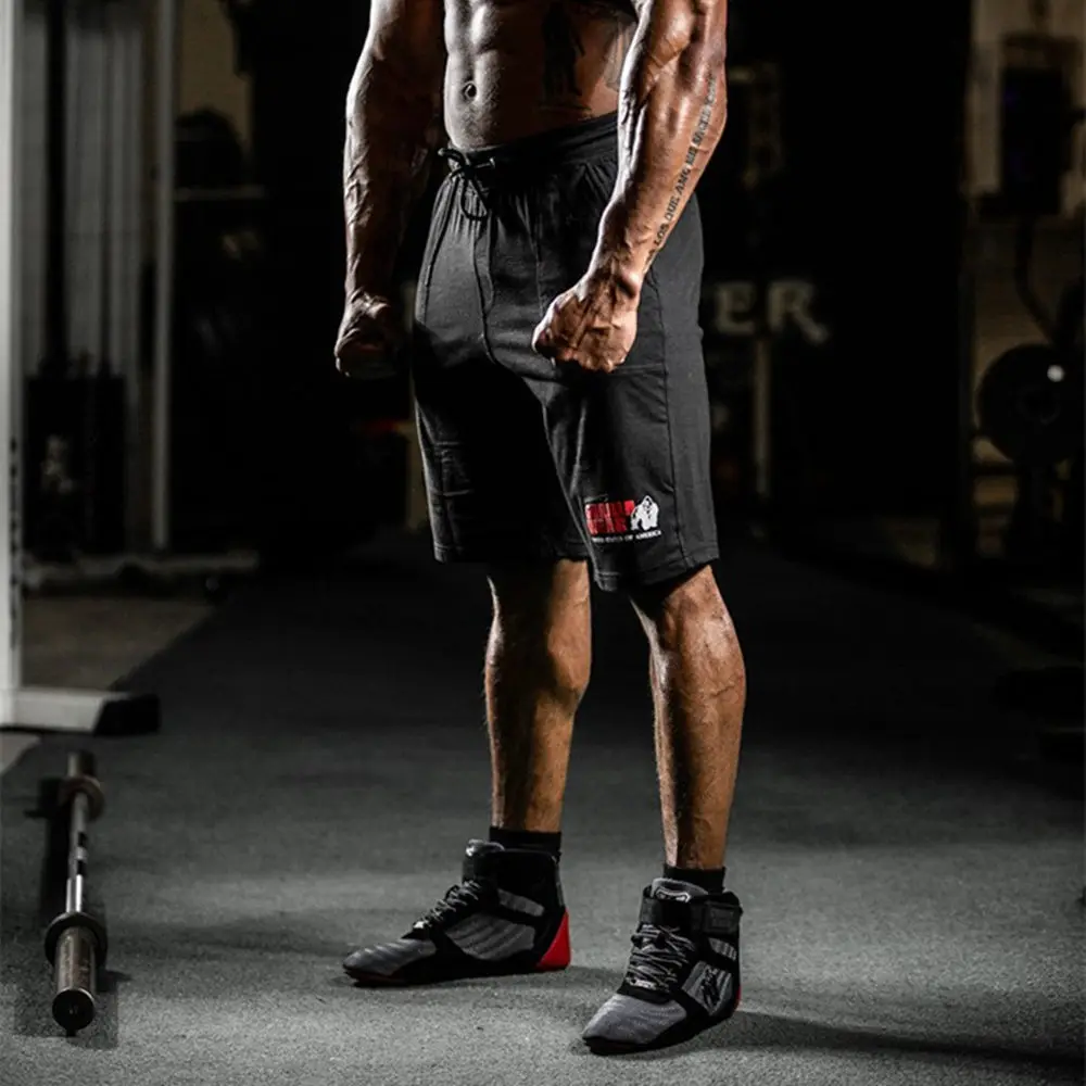 Мужские спортивные хлопковые шорты для бега занятий фитнесом тренировок