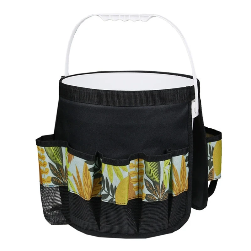 

Print Round Carrying Garden Tool Bag Waterproof Storage Pocket Folding Pack