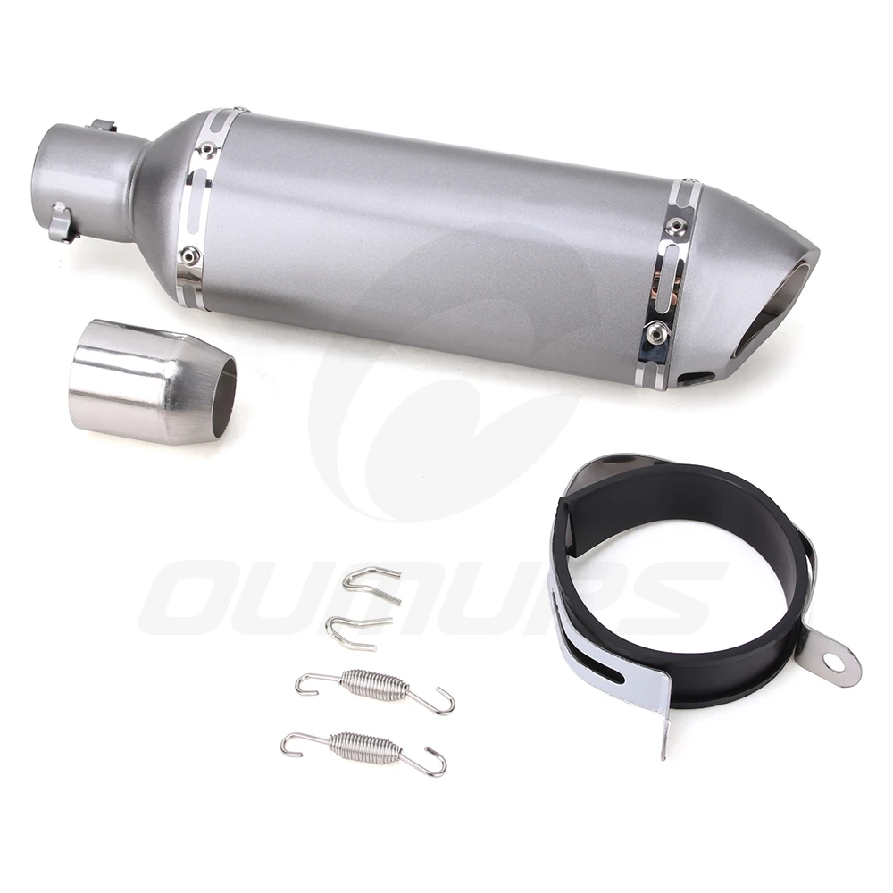OUMURS выхлопная труба мотоцикла для Akrapovic Universel для Tmax CRF 230 Z750 CB400 ER6N GY6 CBR250 с глушителем