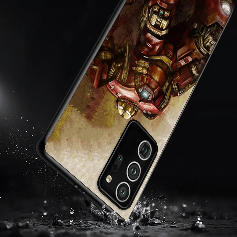 

Marvel Anti-Hulk Battlegear Shockproof Cover for Samsung Galaxy S21 S20 FE Ultra Lite S10 5G S10E S9 S8 Plus Black Phone Case