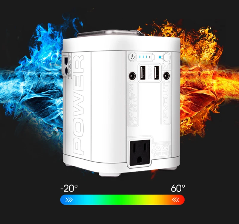 

12V Car jump starter 100-watt portable generator power station Battery Pack Charging For 220V or 110V supports dc usb 5v2.4a