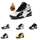 Мужские зимние теплые меховые кроссовки, амортизирующие кроссовки для бега, женская спортивная обувь с воздушной подушкой для баскетбола