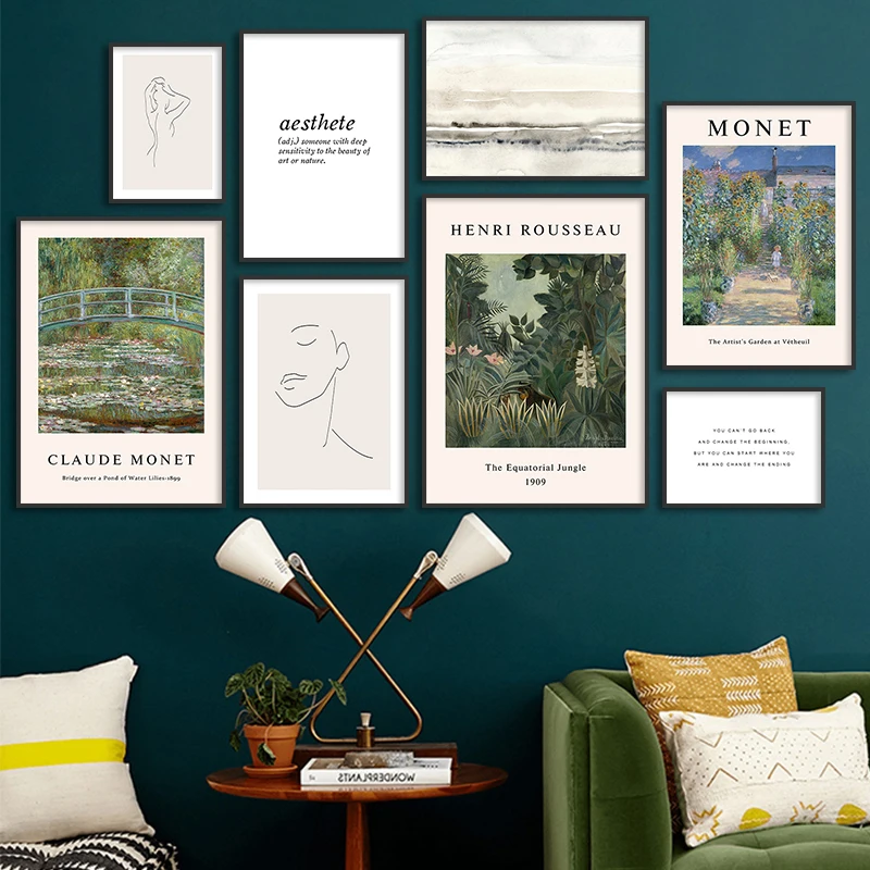 Картина на холсте масляный пейзаж настенный постер с природой украшение для