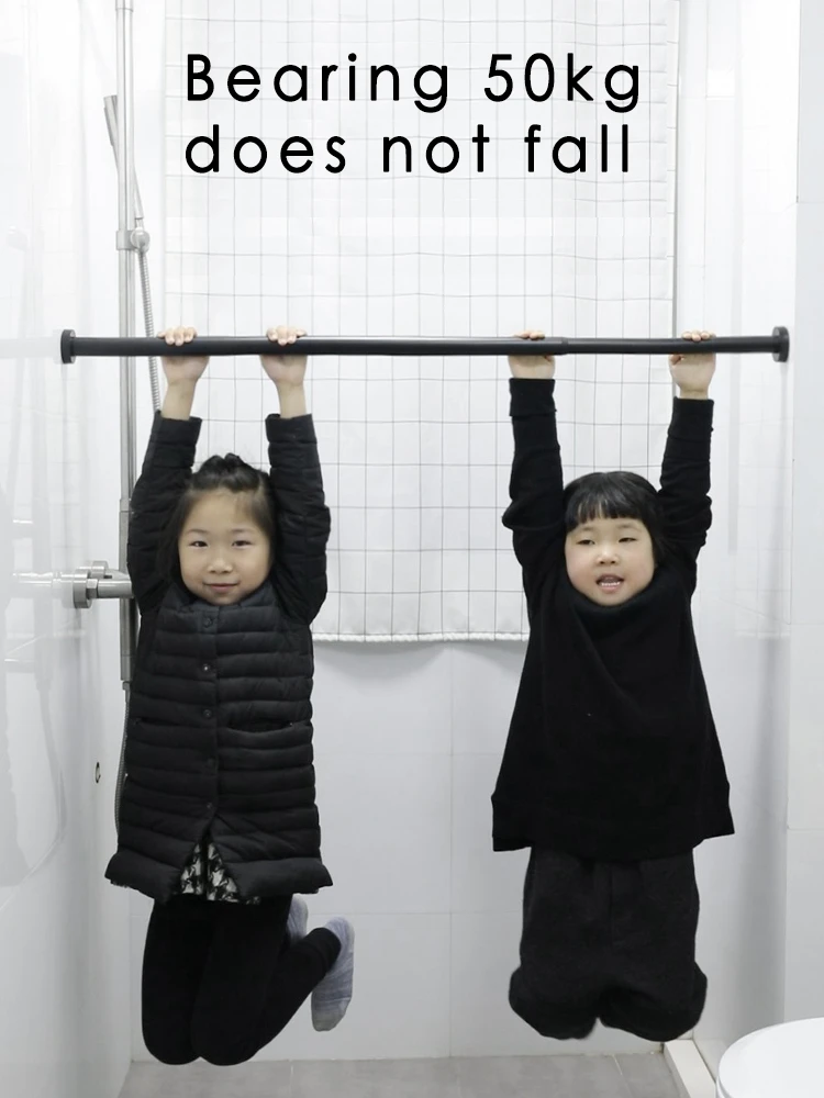 not inaviation aluminum bathroom shower curtain tension pole clothes bar retractable rod home curtains rail 77 120cm 97 160cm free global shipping