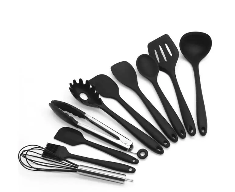 1PCS Silicone Cooking Tool Set Spoon Brush Spatula Egg Beater Kitchen Tools Kitchenware accessories Utensil | Дом и сад