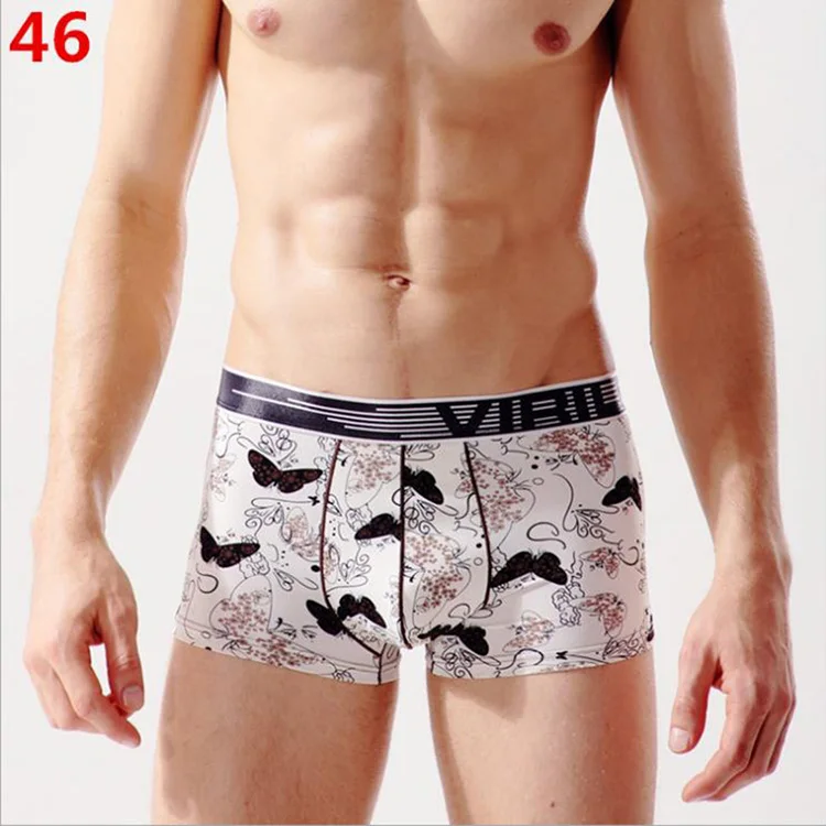 Трусы-боксеры из Ice Silk боксеры с изображением из мультфильма, Ethika Для мужчин нижнее белье Homme calecon шорты-боксеры мужские трусы-боксеры с принтом нижнее белье брюки BS 06 - Цвет: 46