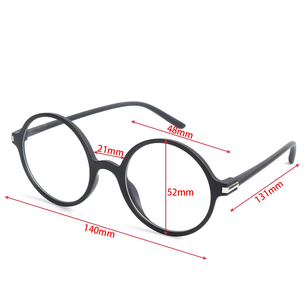 1Pc 2020 Classic Vintage Glasses Frame Round Lens Flat Myopia Optical Mirror Simple Metal Women/Men Computer Gifts | Аксессуары для