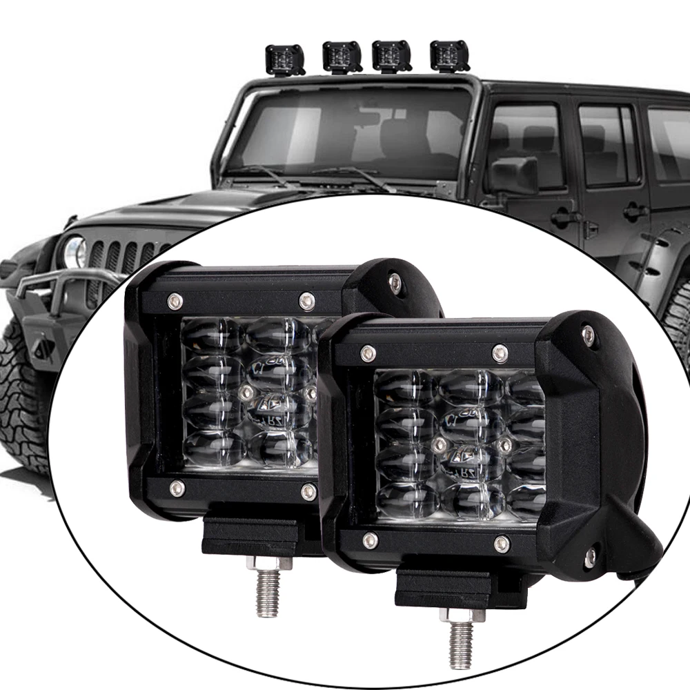 2 шт. 4 дюймовый светодиодный светильник для работы внедорожный 12 В 24 фара