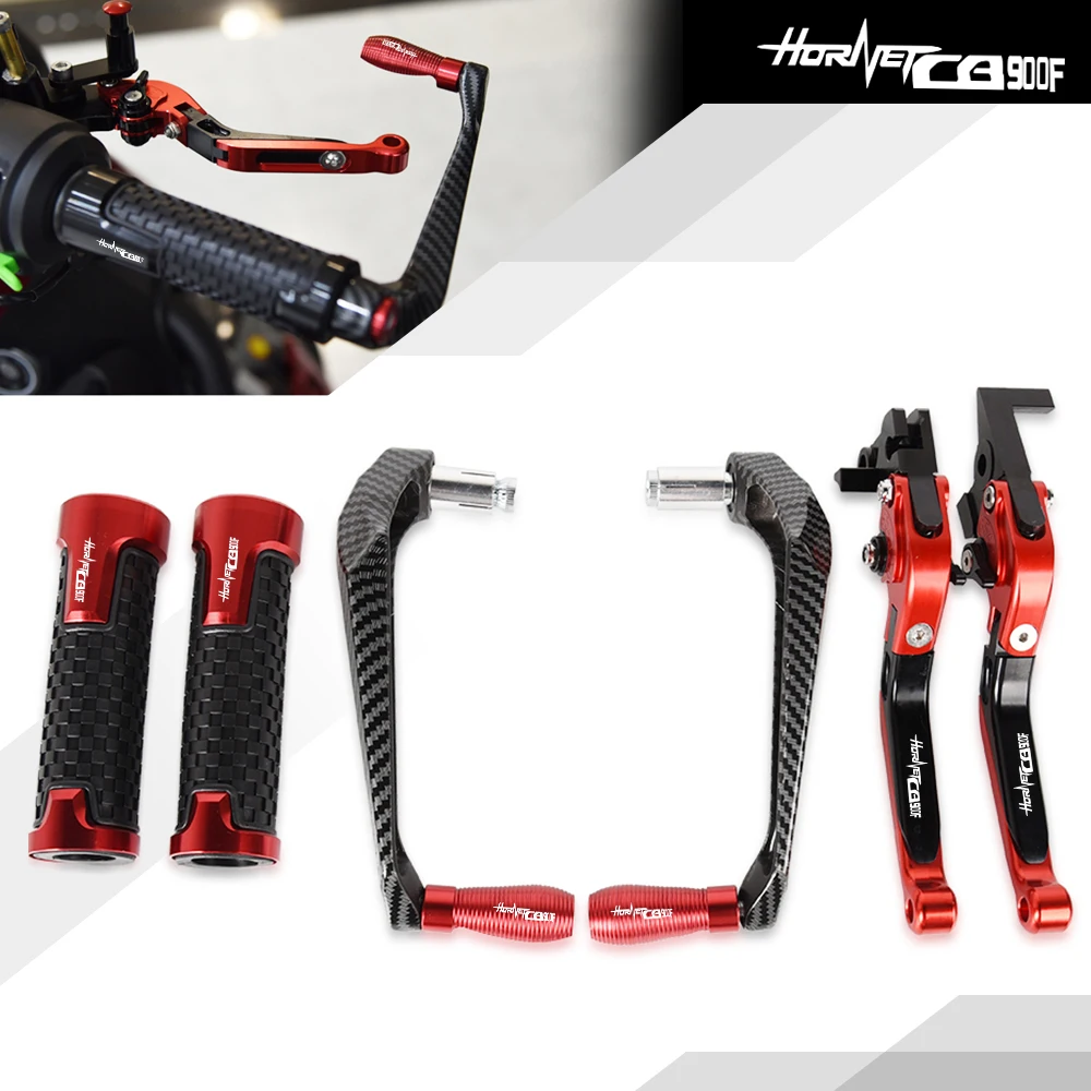 

Adjustable Brake Clutch Levers Protect For HONDA CB900 F cb900f hornet 2001-2008 2003 2004 2005 2006 2007 Handlebar Grips Guard