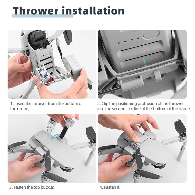 

Mavic Mini 2 / Mini Drone Remote Throw Thrower Fishing Bait Gift Wedding Ring Airdrop Deliver System For DJI Drone Accessories