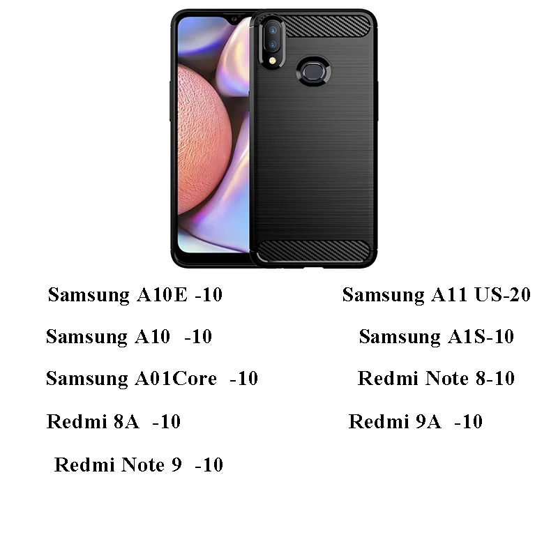

Матовый черный чехол из ТПУ для смешанных моделей samsung redmi, 100 шт.