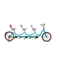 2pcslot pedal 3 person surrey bikes adult tandem bicycle tourist sightseeing car for sale
