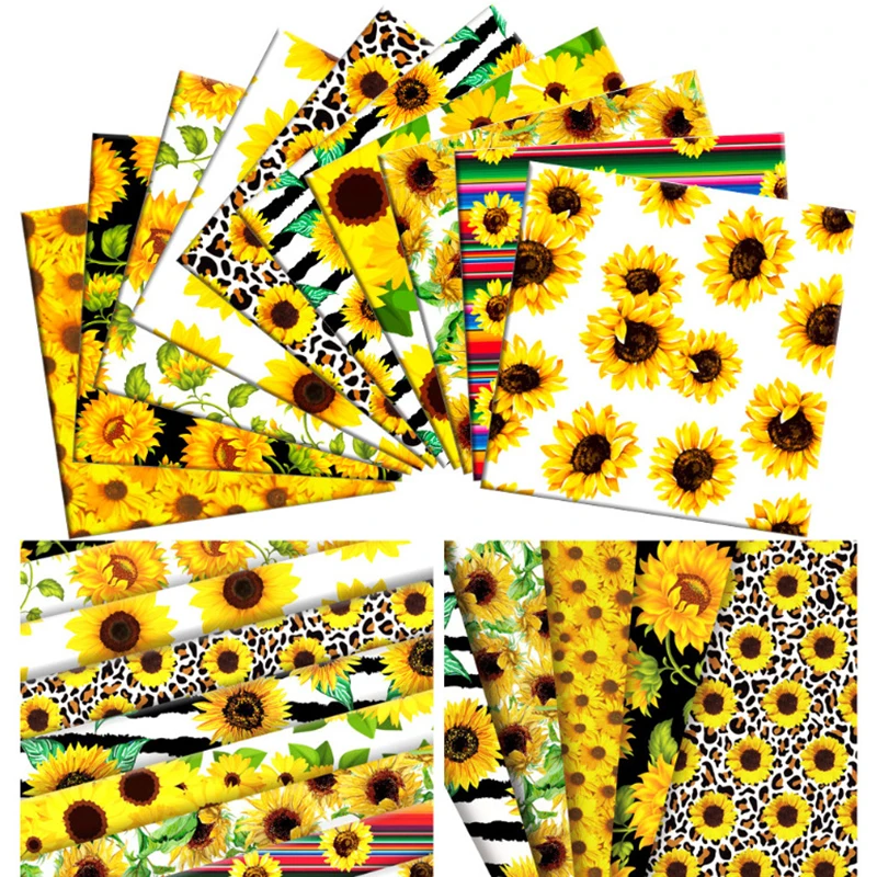 5 шт. Цветочный принт хлопок ткань ручной работы аксессуары для рукоделия швейная