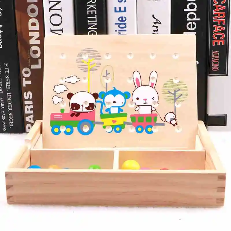 Монтессори Детская напольная игра координация рук и глаз учебное пособие