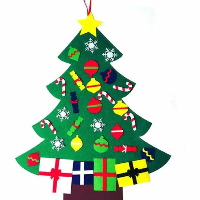 Домашние вечерние праздничные украшения DIY войлочная ткань снеговик Санта Клаус