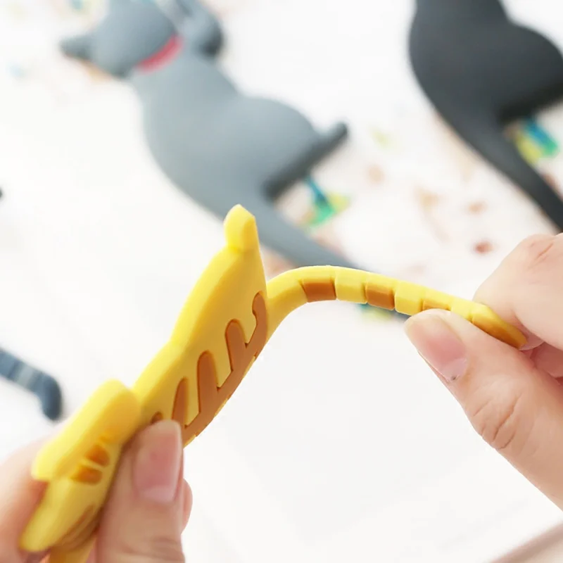 1 шт. силиконовые Мультяшные животные милый кот магниты на холодильник наклейка