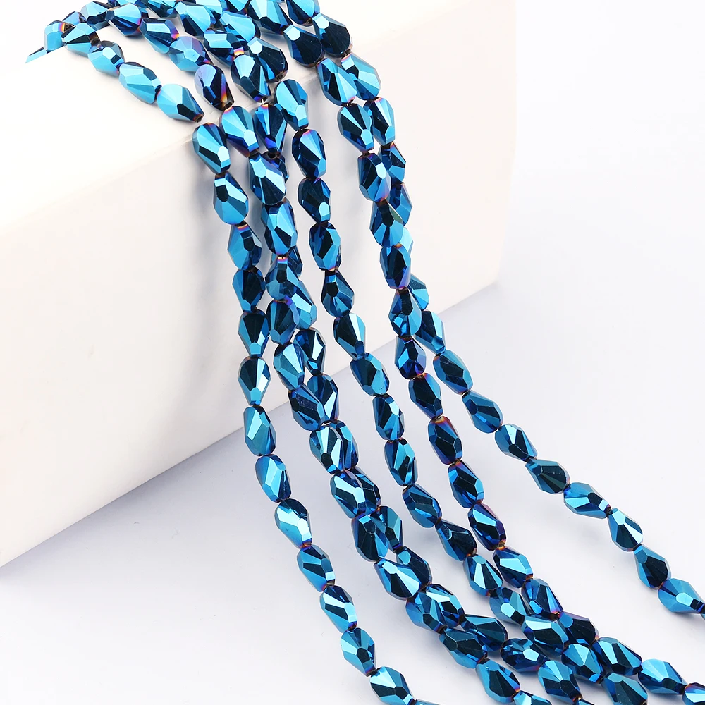 Ювелирного дизайна домашних животных 4/6/8 мм в виде граненых стеклянных Стекло