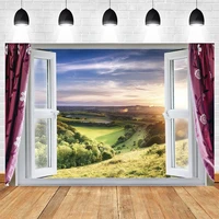 yeele landscape photocall curtain windows scene photography backdrop personalized photographic backgrounds for photo studio
