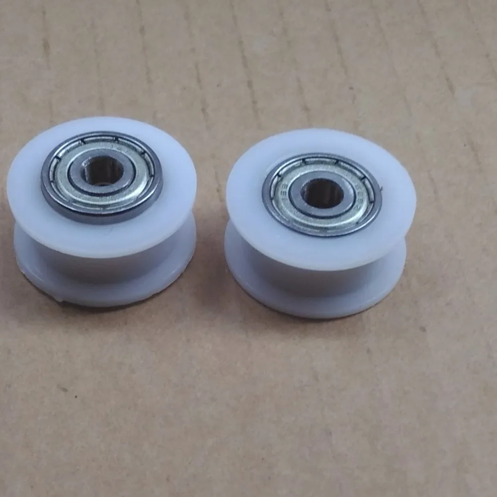 Гладкий шкив ремня синхронизации для 3D-принтера + подшипник Delrin колес Reprap POM H