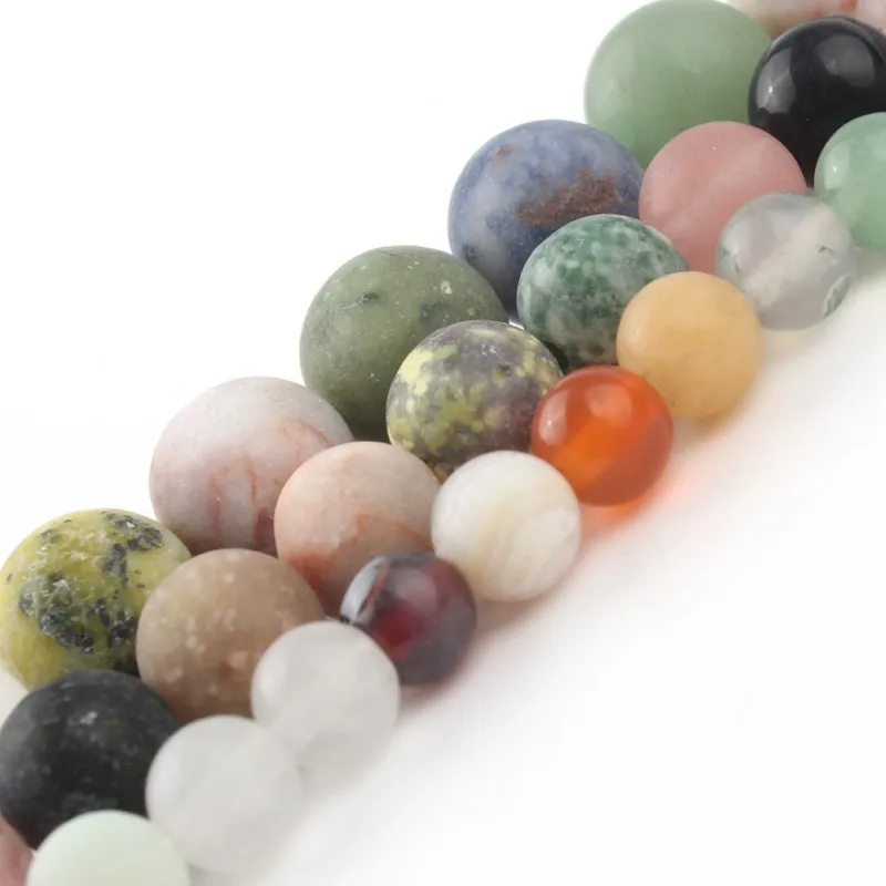 6/8/10 мм матовый естественный смешанный аметистами тигровый глаз Quartzs круглые