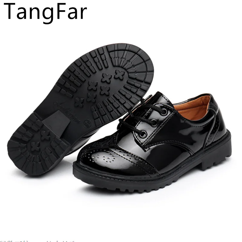 

Children's Real Leather British Shoes School Student Performance Causal Waterproof Breathable Kids TPR Loafers