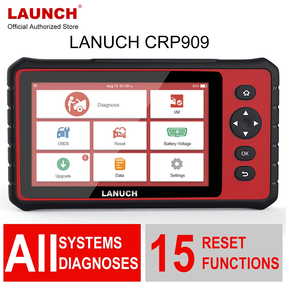Launch CRP909C OBD2 Инструменты Профессиональный диагностический сканер полная система