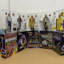 NECA Back To The Future Figure Doc Brown Action Figure Marty McFly Biff Tannen Joint Movable Model Brinquedos Collectable Toys