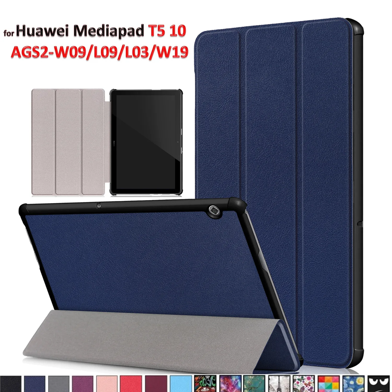 Магнитный чехол GLIGLE для Huawei MediaPad T5 10 AGS2 W09/L09/L03/W19 защитный кожаный чехол|Чехлы